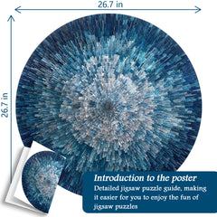 Burst of Blue Jigsaw Puzzle 1000 Pieces