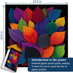 Colorful Leaves Jigsaw Puzzle 1000 Pieces