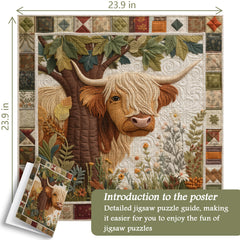 Genähtes Kalb-Puzzle 1000 Teile