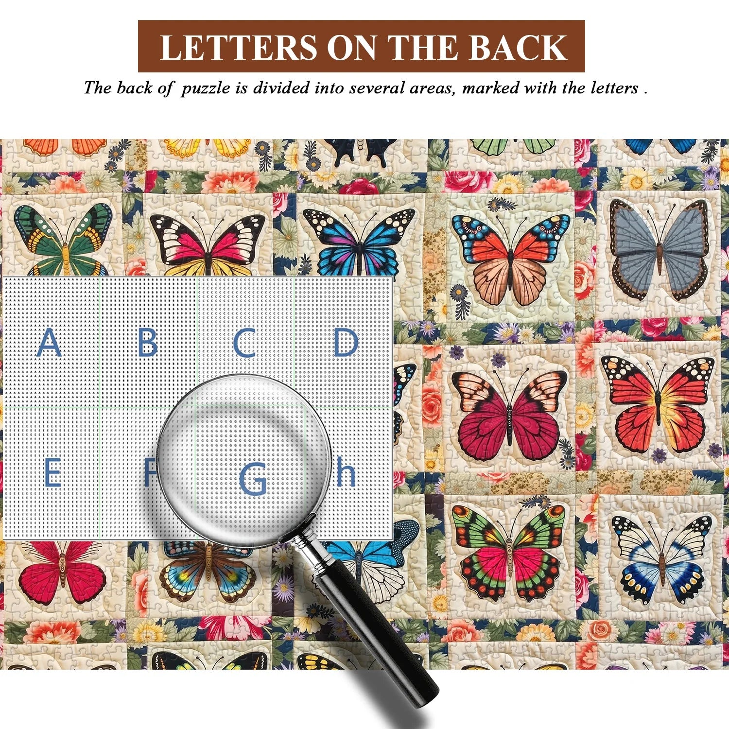 Schmetterlingsexemplare-Puzzle 1000 Teile