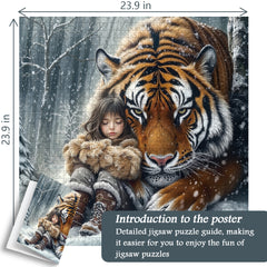 Schneefall wilde Begleiter Puzzle 1000 Stücke