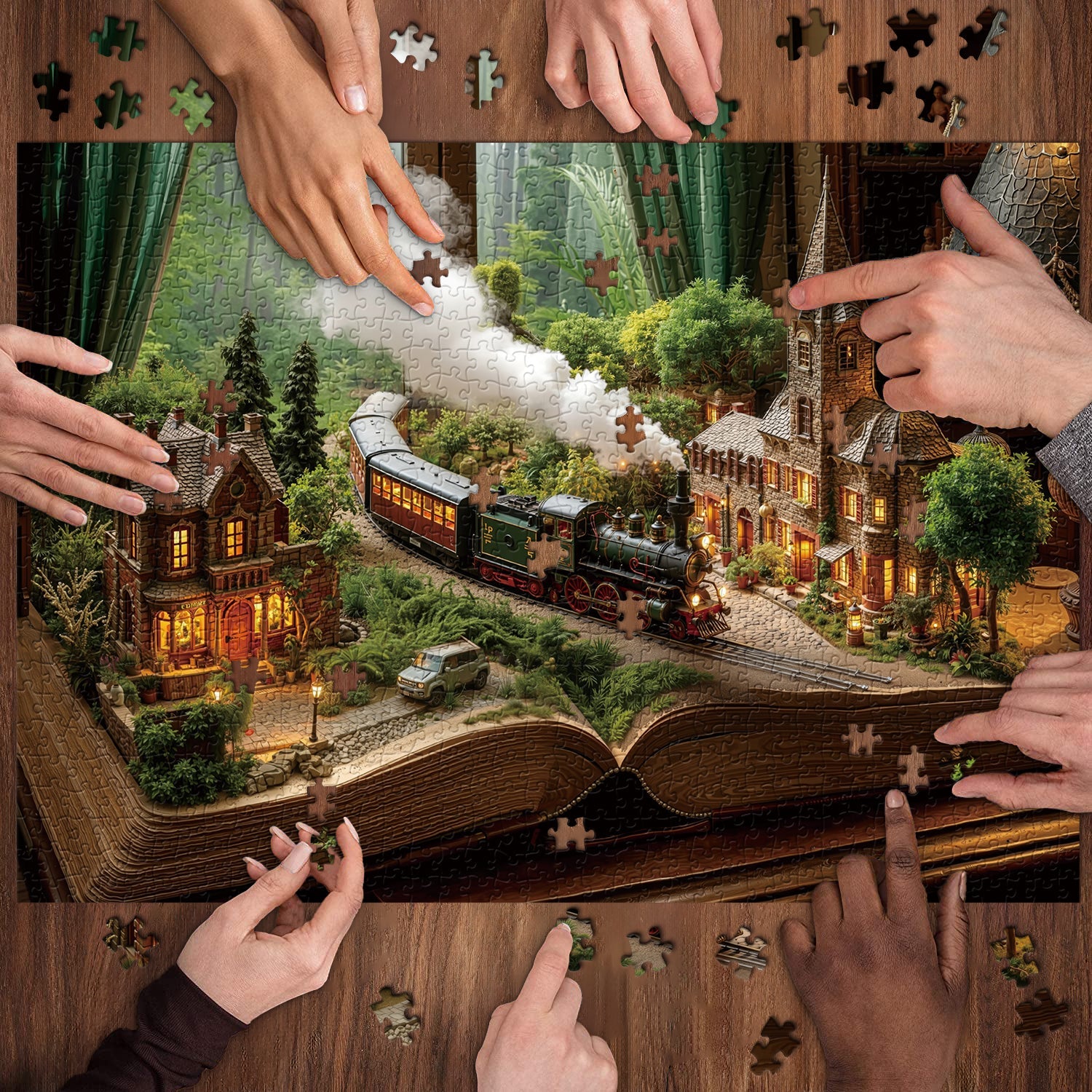 Durch die Seiten Puzzle 1000 Teile