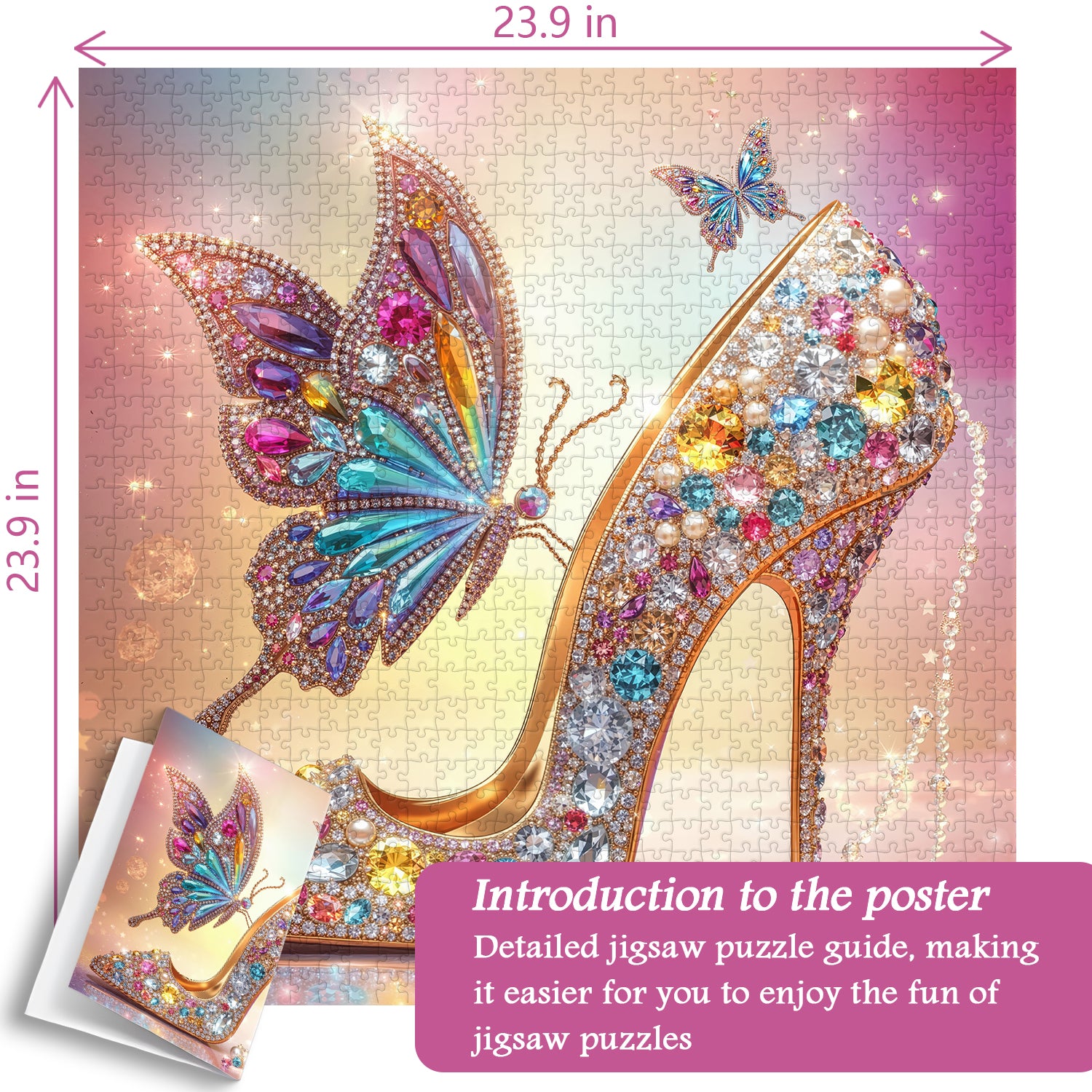 Aurora Butterfly Heel Jigsaw Puzzle 1000 Pieces