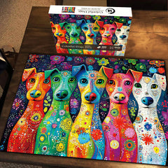 Colorful Dogs Jigsaw Puzzle 1000 Pieces