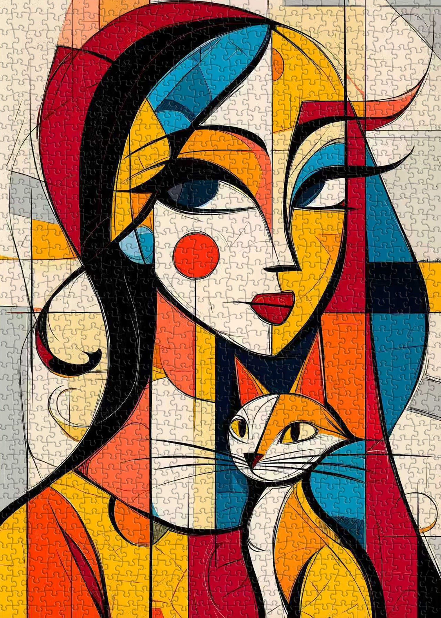 Puzzle mit geometrischem Rhythmus, 1000 Teile