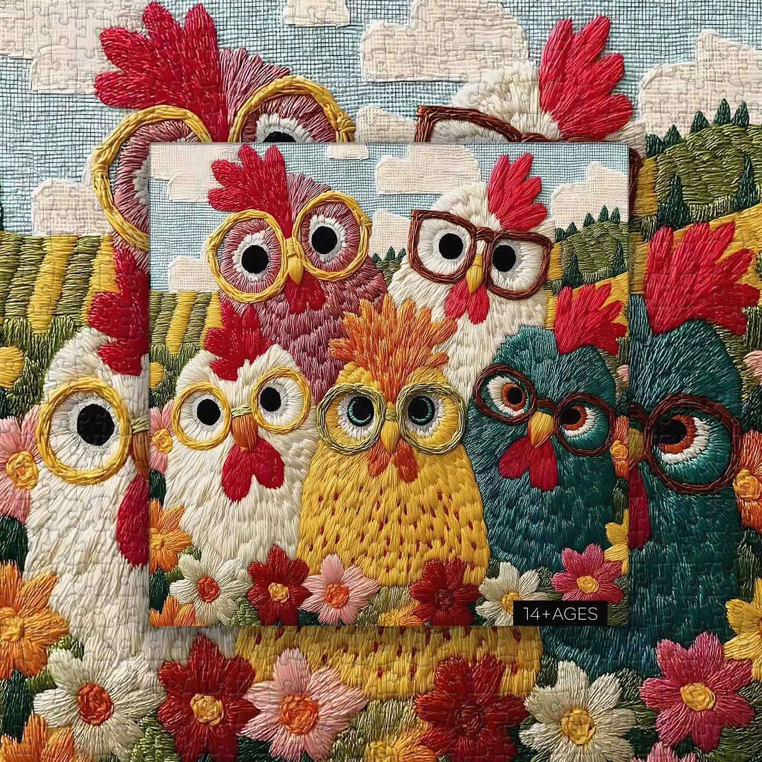 Chic Chickens Jigsaw Puzzle 1000 Pieces