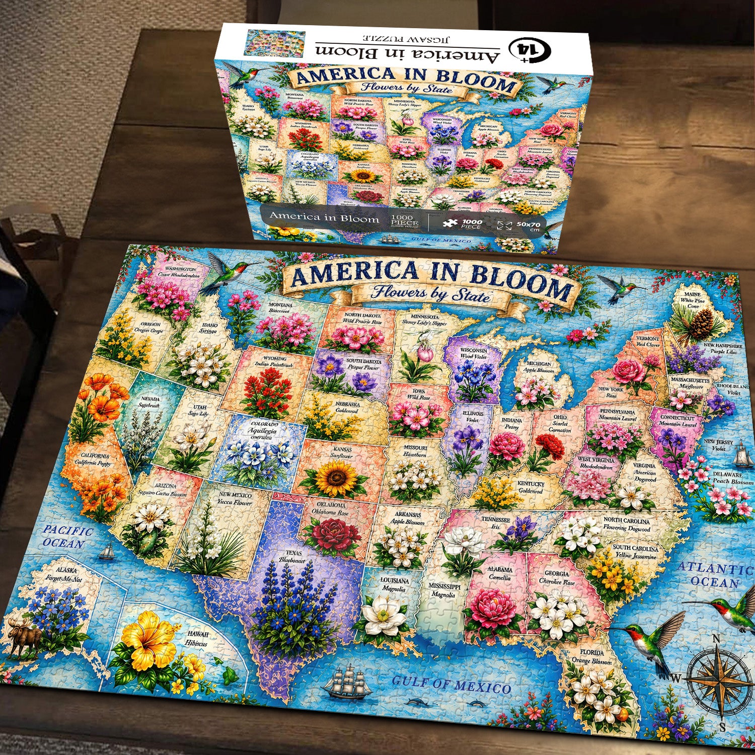America in Bloom Jigsaw Puzzle 1000 Pieces