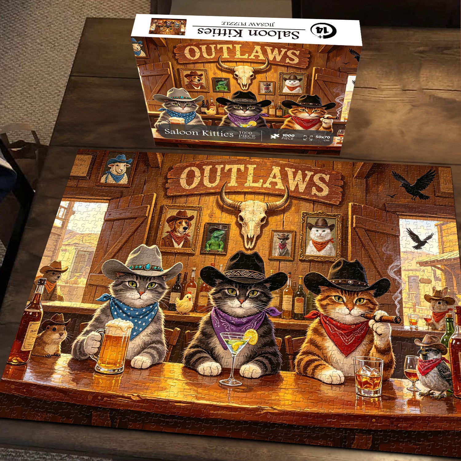 Saloon Kitties Puzzle 1000 Teile