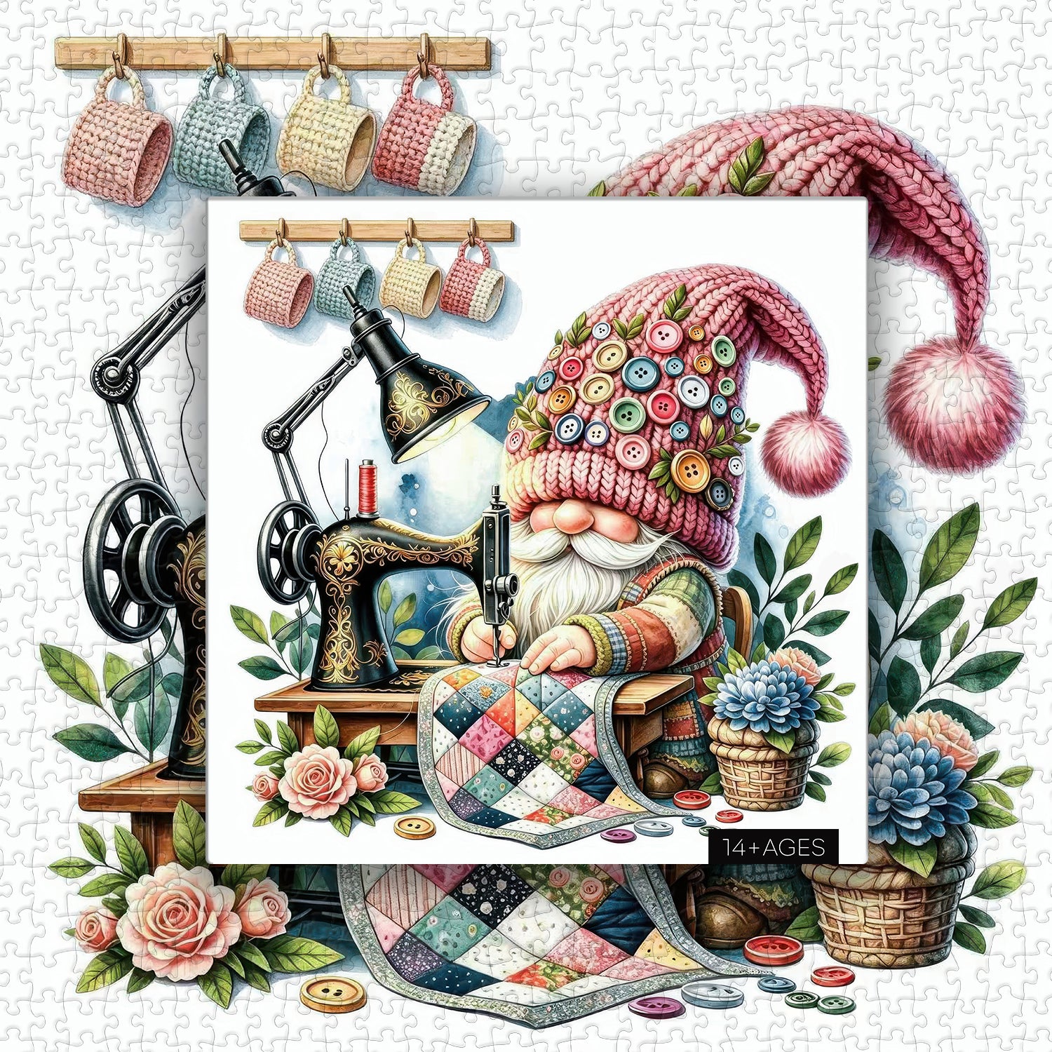 Quilt Craft Gnome Puzzle 1000 Teile