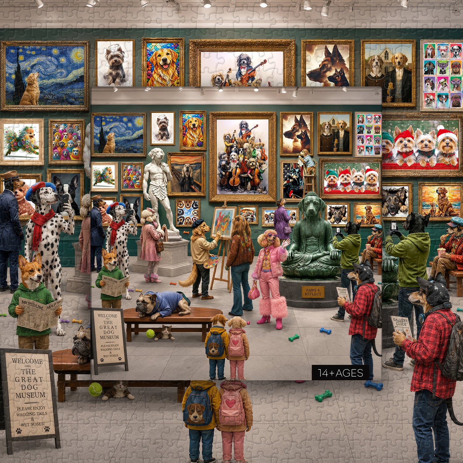 Fur & Fine Art Gallery Puzzle 1000 Teile