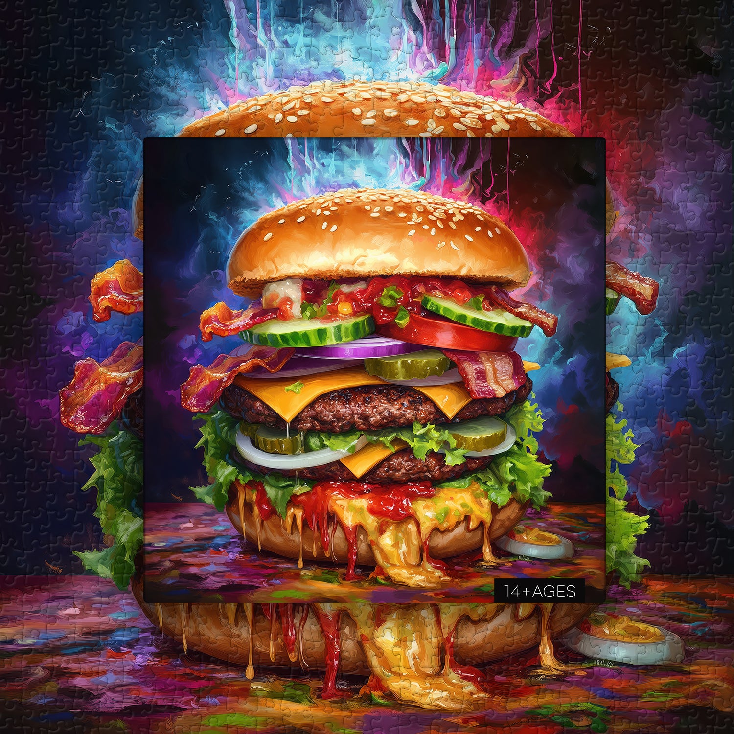 Delicious Hamburger Jigsaw Puzzle 1000 Pieces