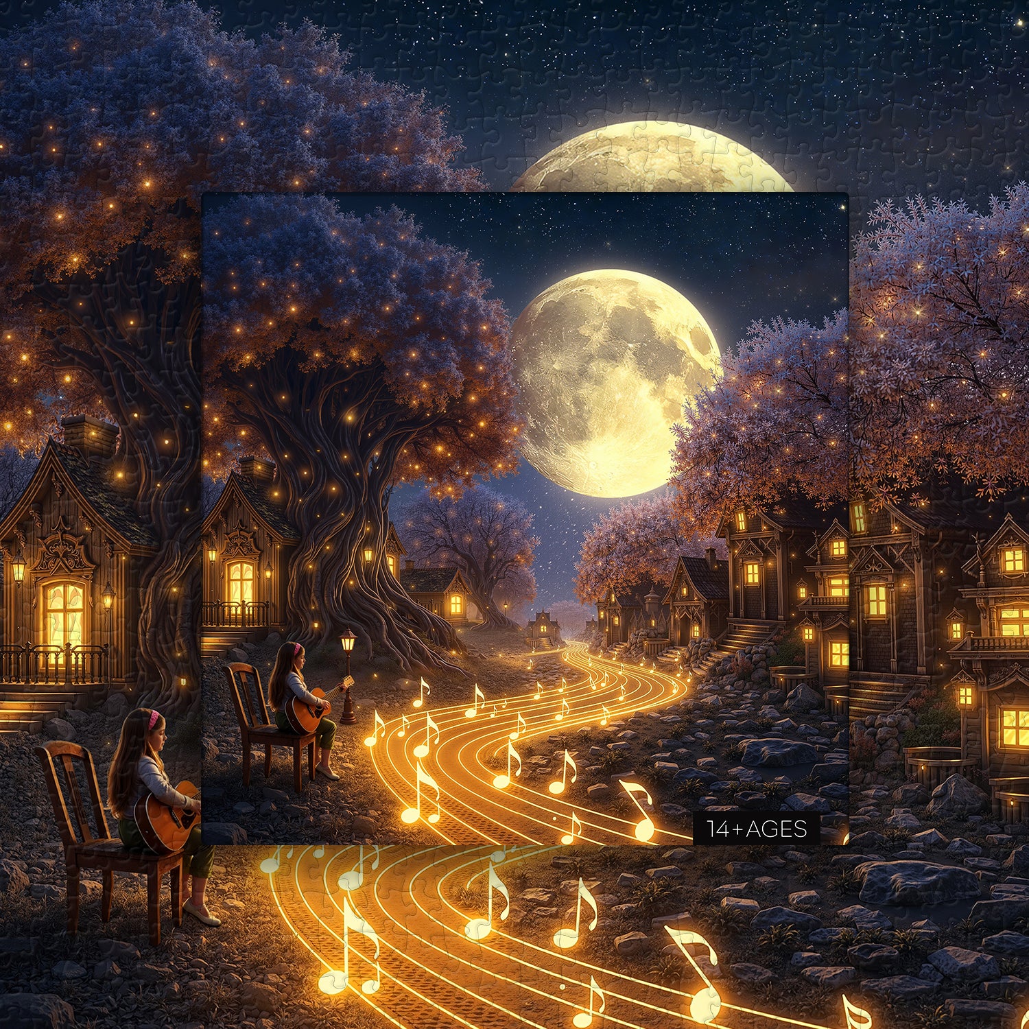 Mondflüsterpfad-Puzzle 1000 Teile