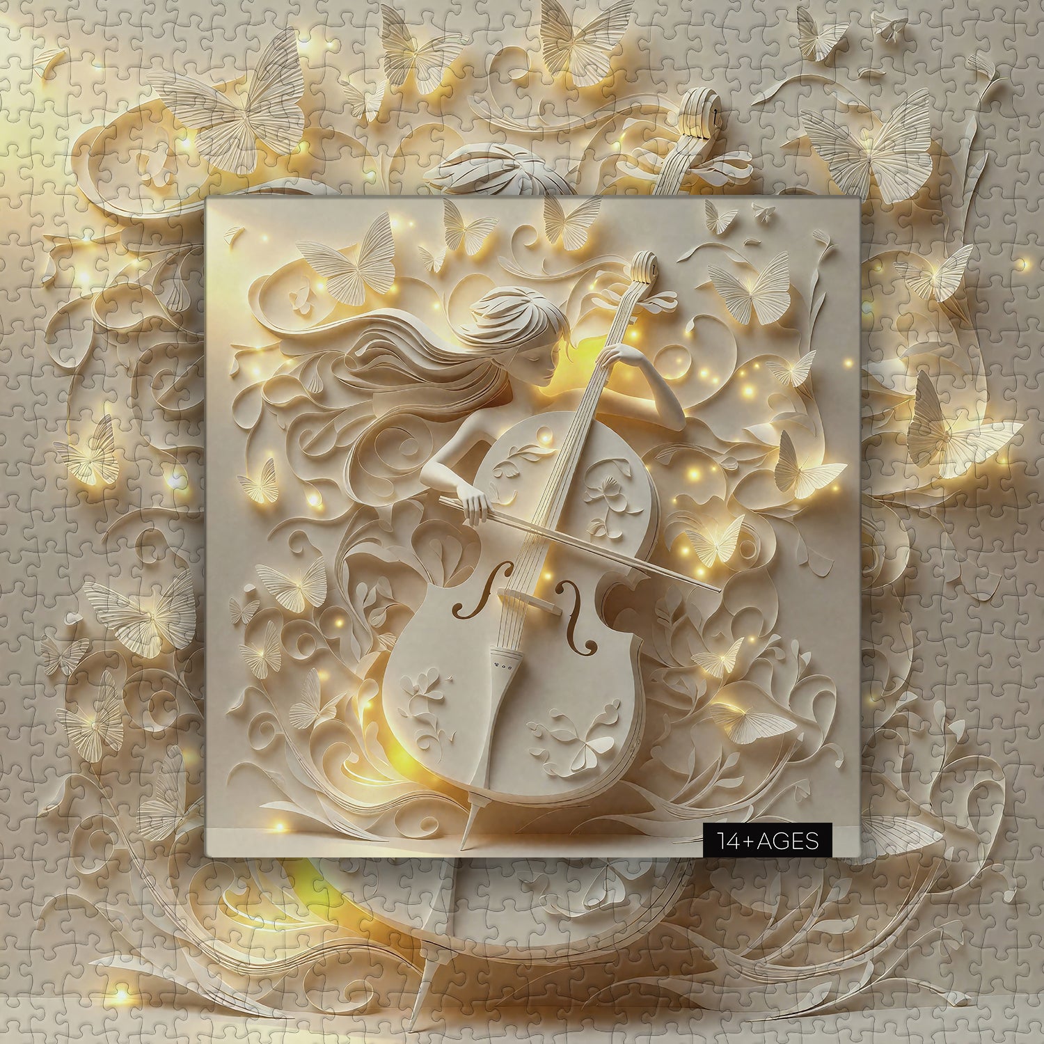 Paper Butterfly Melody Jigsaw Puzzle 1000 Pieces