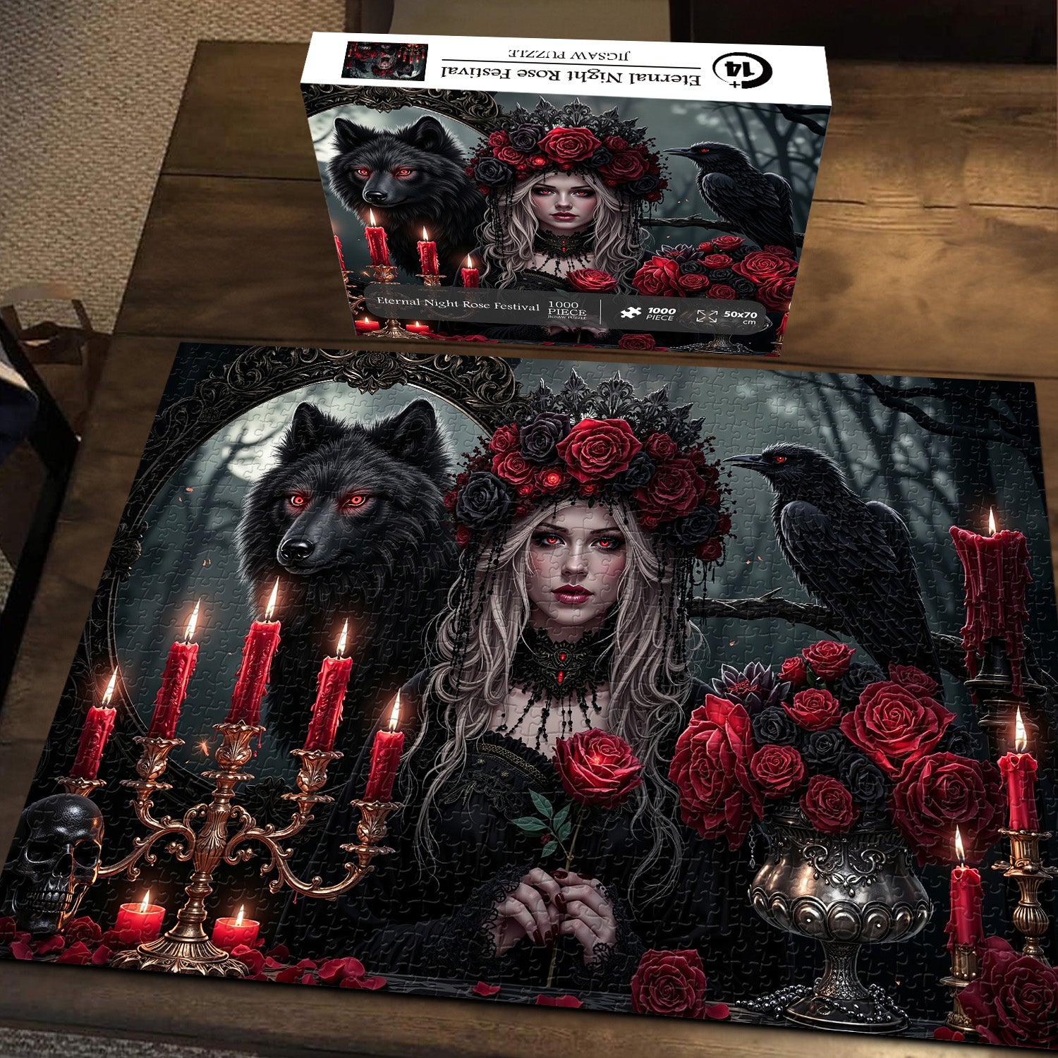 Eternal Night Rose Festival Puzzle 1000 Teile