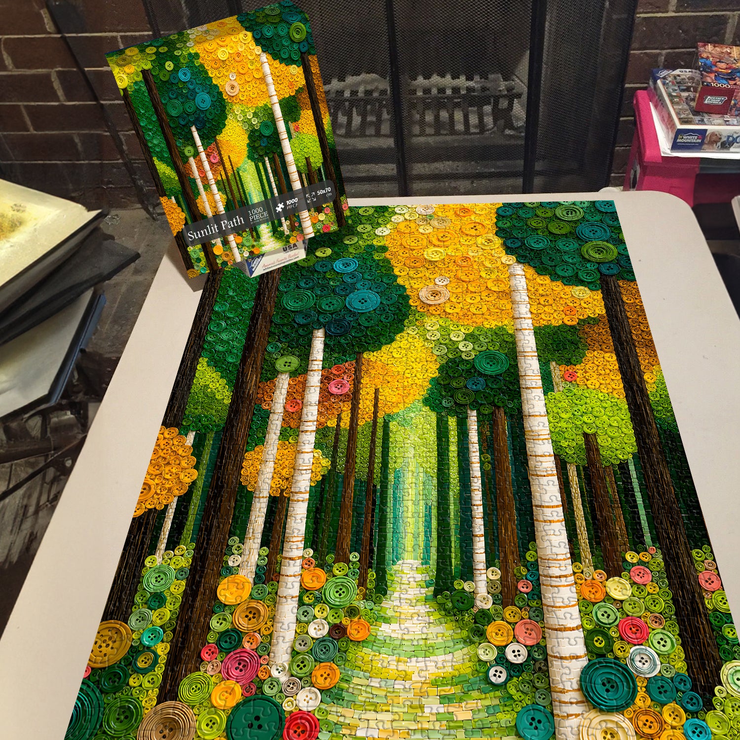 Sunlit Path Jigsaw Puzzle 1000 Pieces