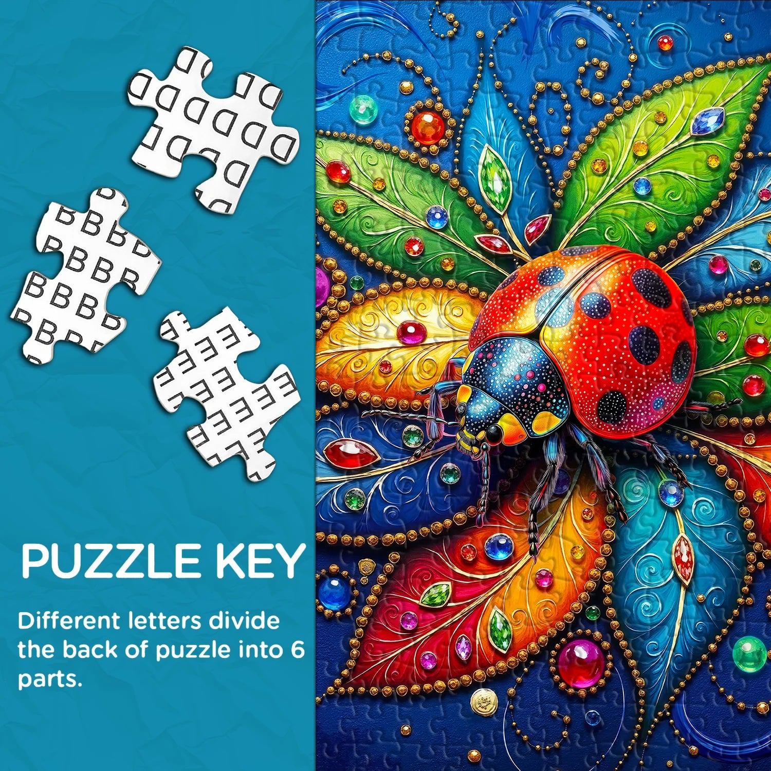 Colorburst Beetle Puzzle 1000 Teile
