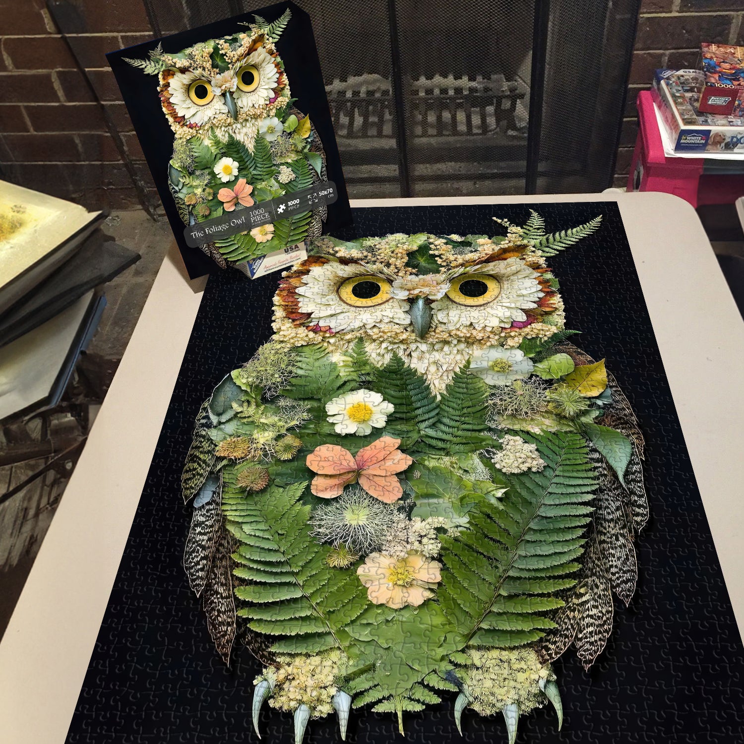 Das Laub-Eulen-Puzzle 1000 Teile