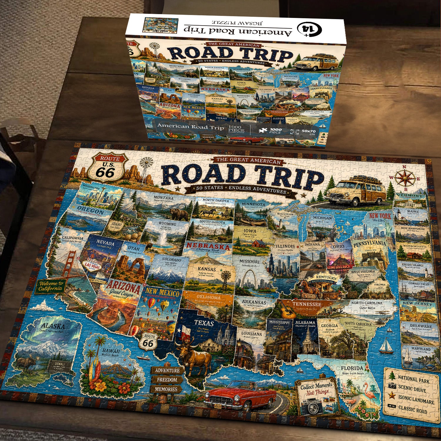American Road Trip Puzzle 1000 Teile