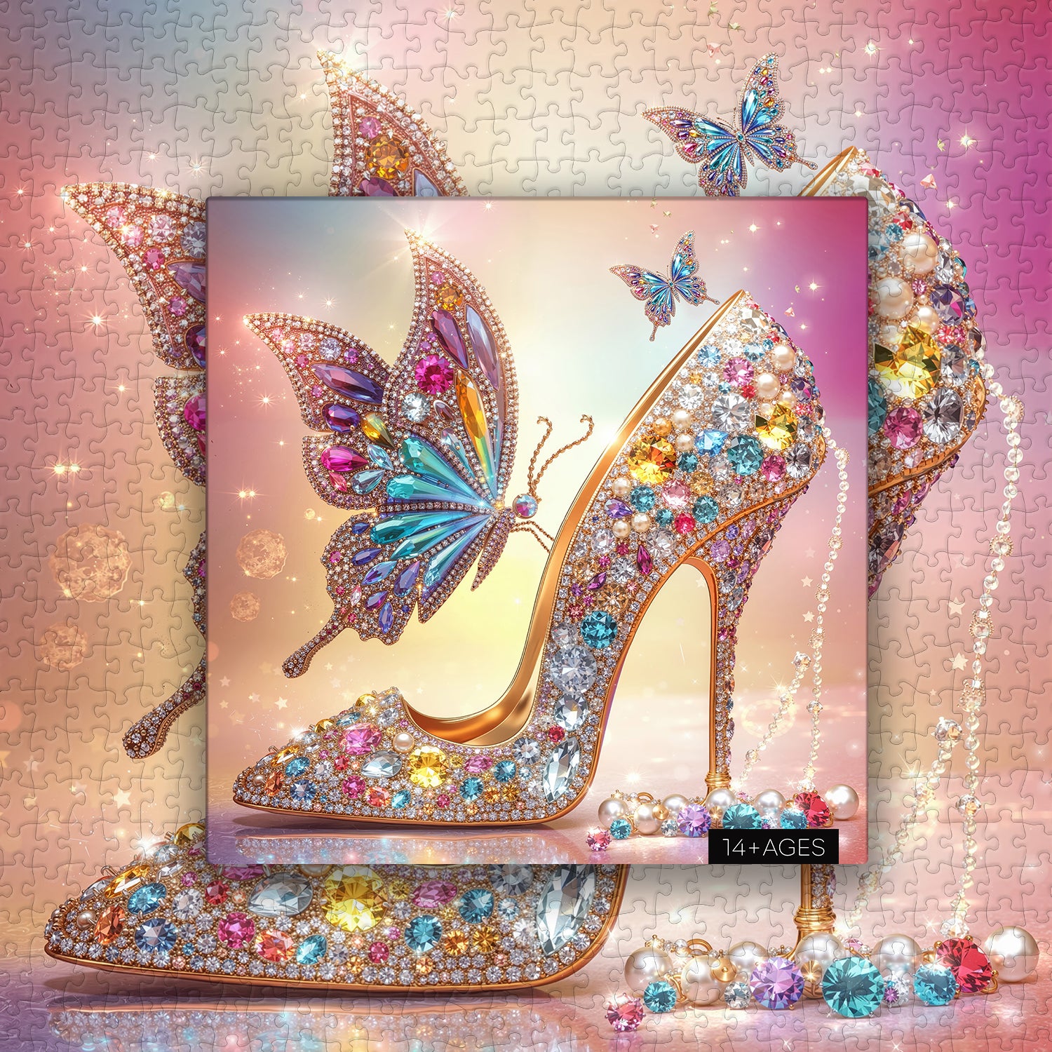Aurora Butterfly Heel Jigsaw Puzzle 1000 Pieces
