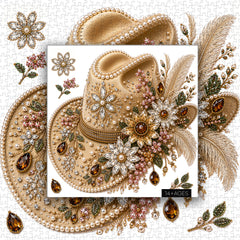 Blumenjuwel Cowboyhut-Puzzle 1000 Teile