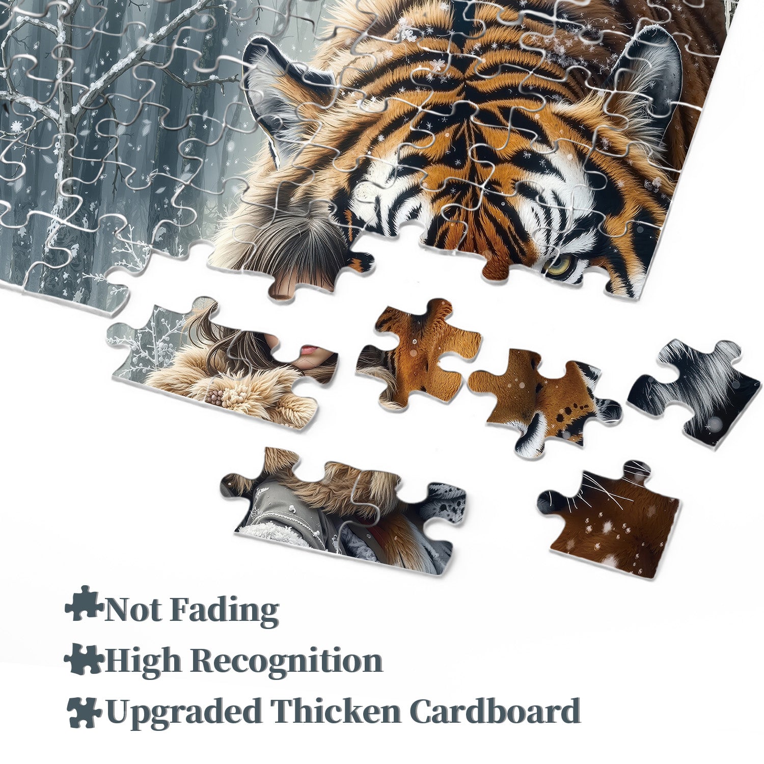 Schneefall wilde Begleiter Puzzle 1000 Stücke