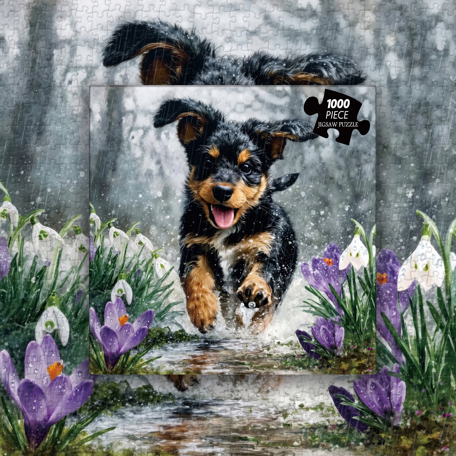 Rainy Play Jigsaw Puzzle 1000 Pieces