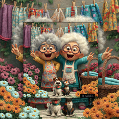 Joyful Grandma Duo Jigsaw Puzzle 1000 Pieces