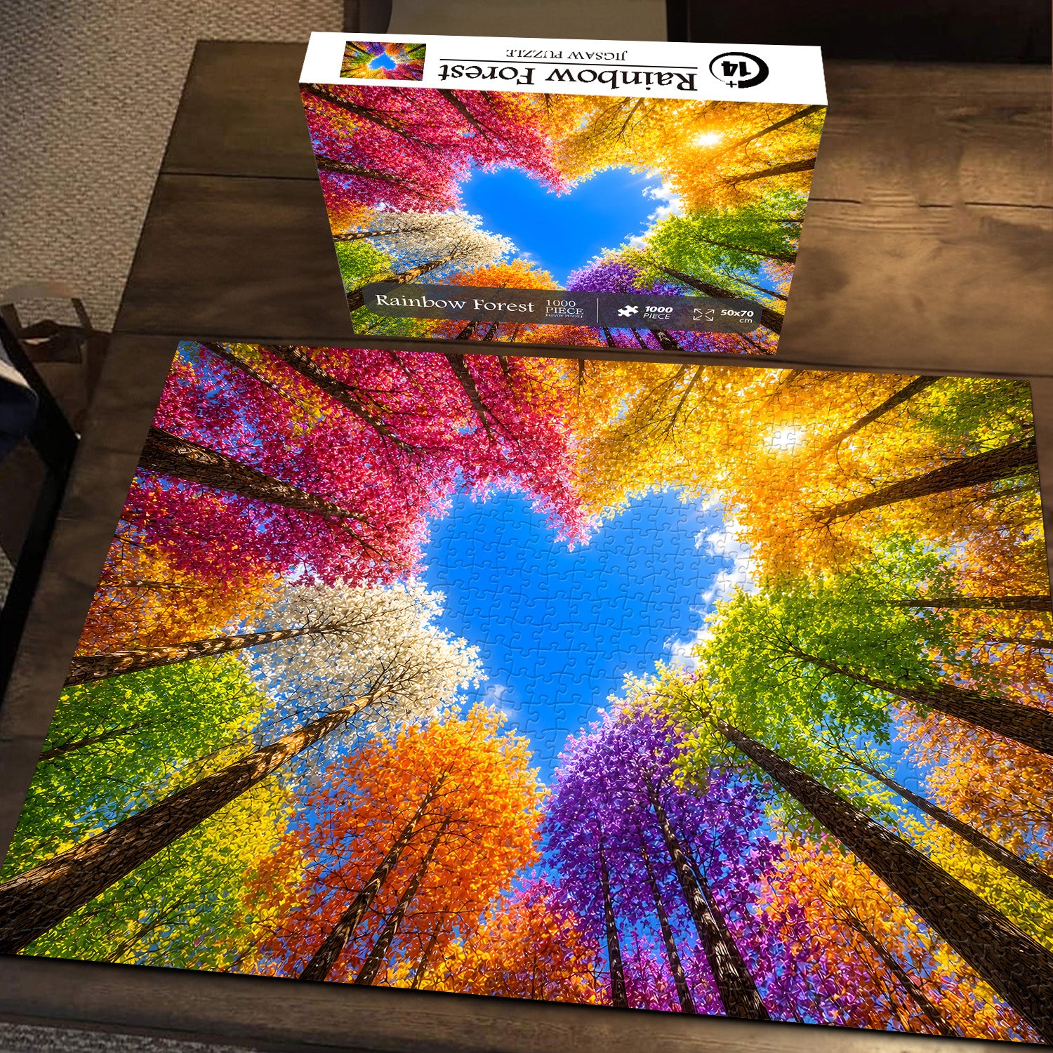 Regenbogenwald-Puzzle 1000 Teile