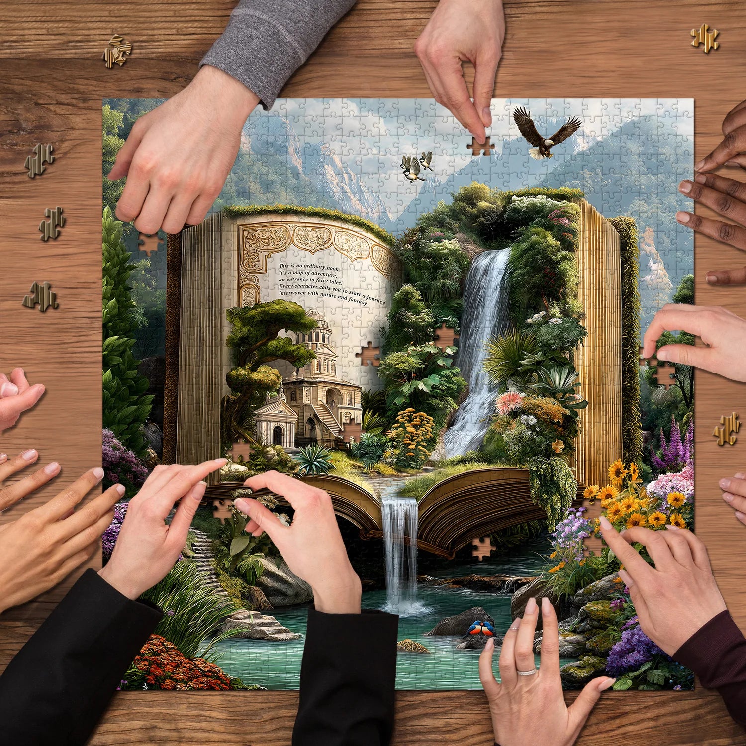 Dreamlike Book Realm Jigsaw Puzzle 1000 Pieces