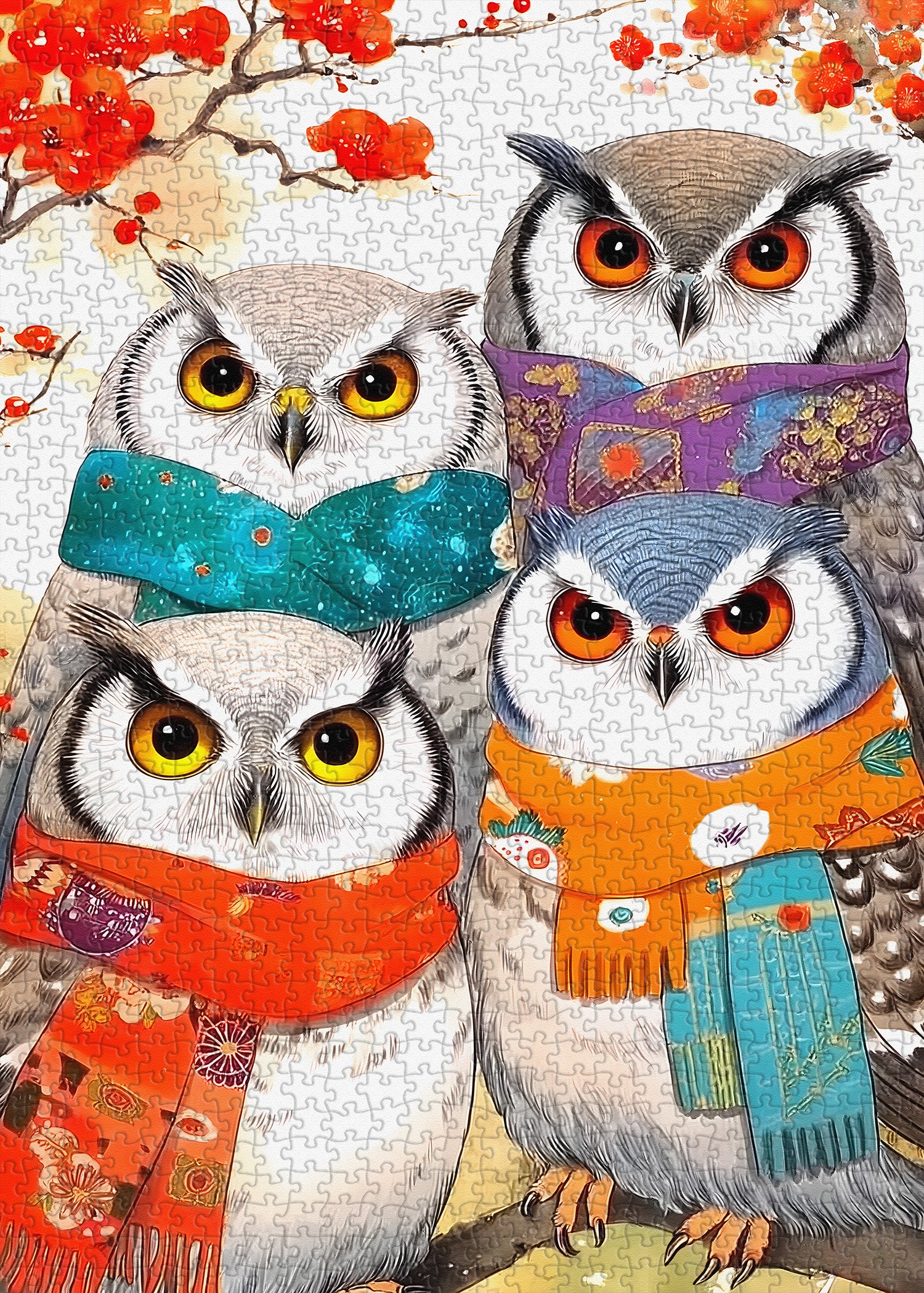 Cozy Owls Puzzle 1000 Teile