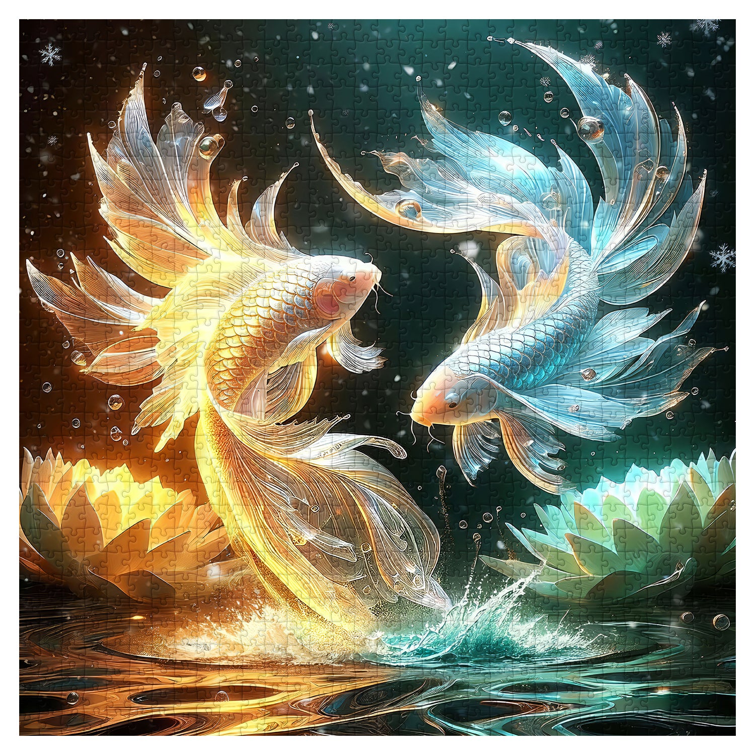 Shimmering Fish Jigsaw Puzzle 1000 Pieces