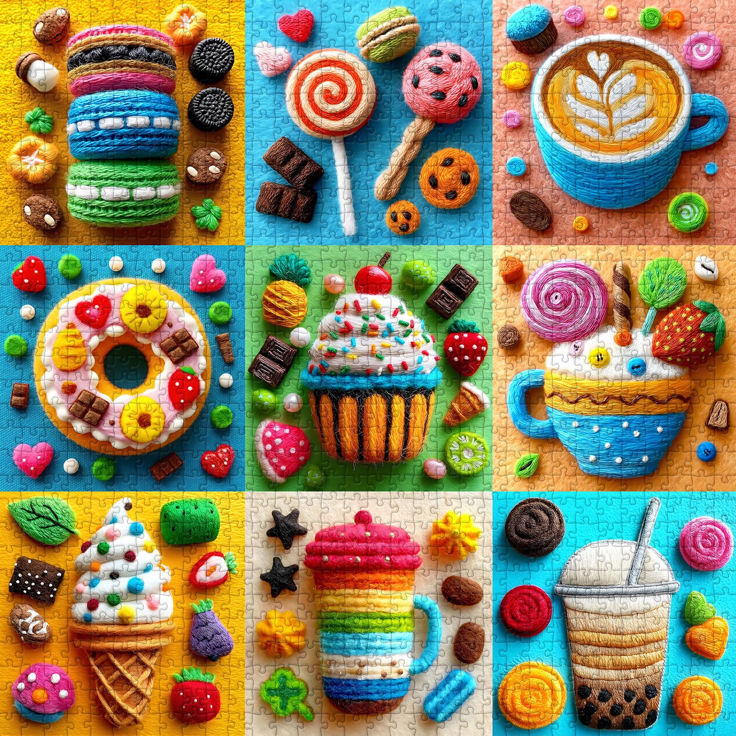 Woolly Sweets Jigsaw Puzzle 1000 Pieces