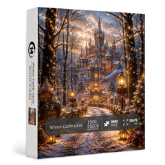 Winter Castle Glow Puzzle 1000 Teile