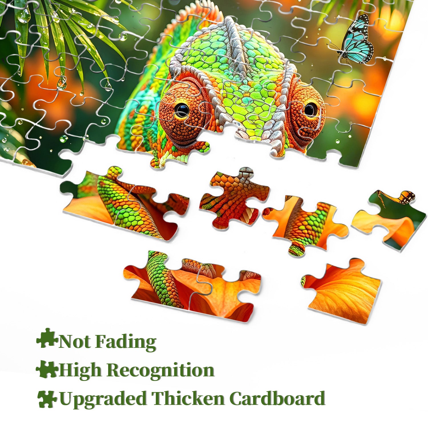 Regenwald-Chamäleon-Puzzle 1000 Teile