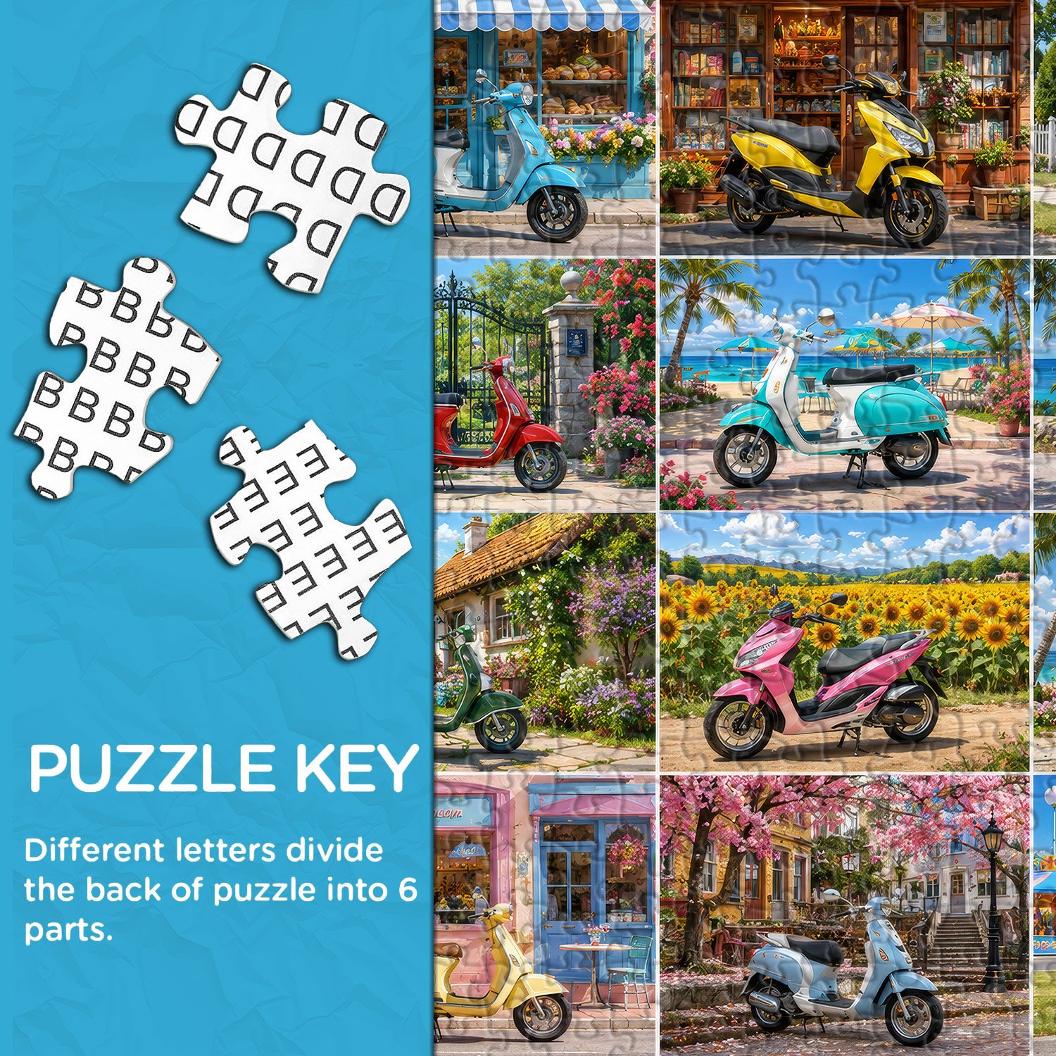 Dreamy Ride Grid Puzzle 1000 Teile