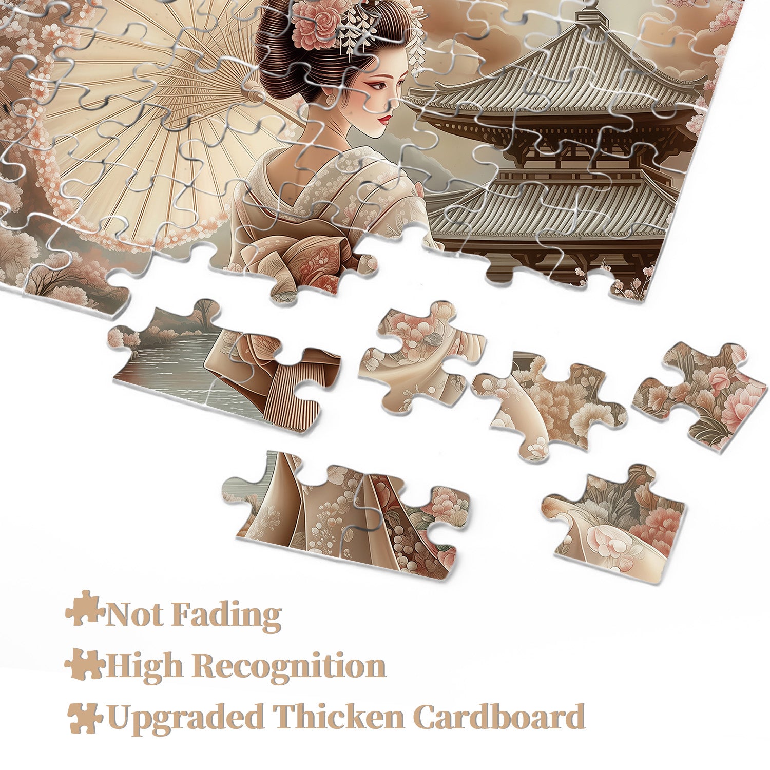 Kimono Floral Feast Jigsaw Puzzle 1000 Pieces