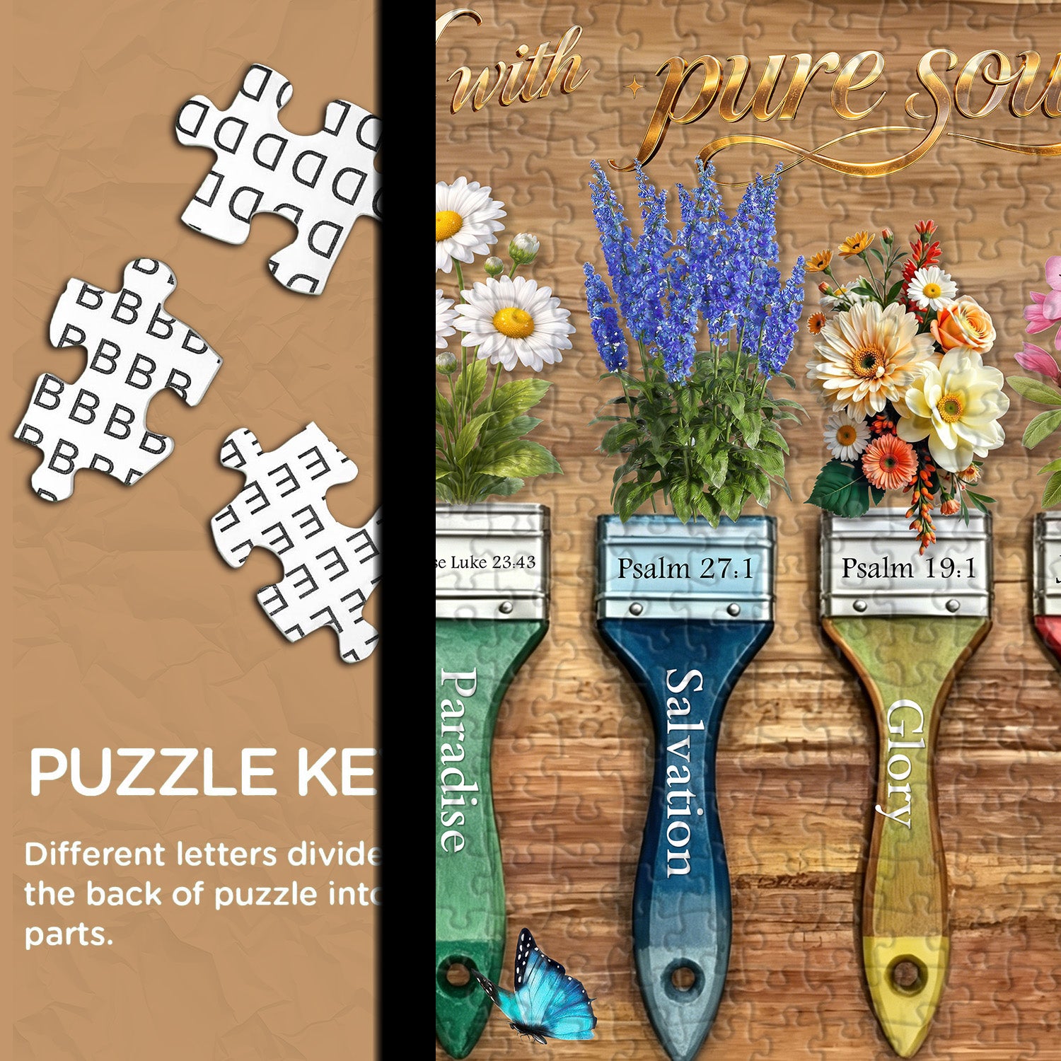 Faith Paint Brushes Puzzle 1000 Teile