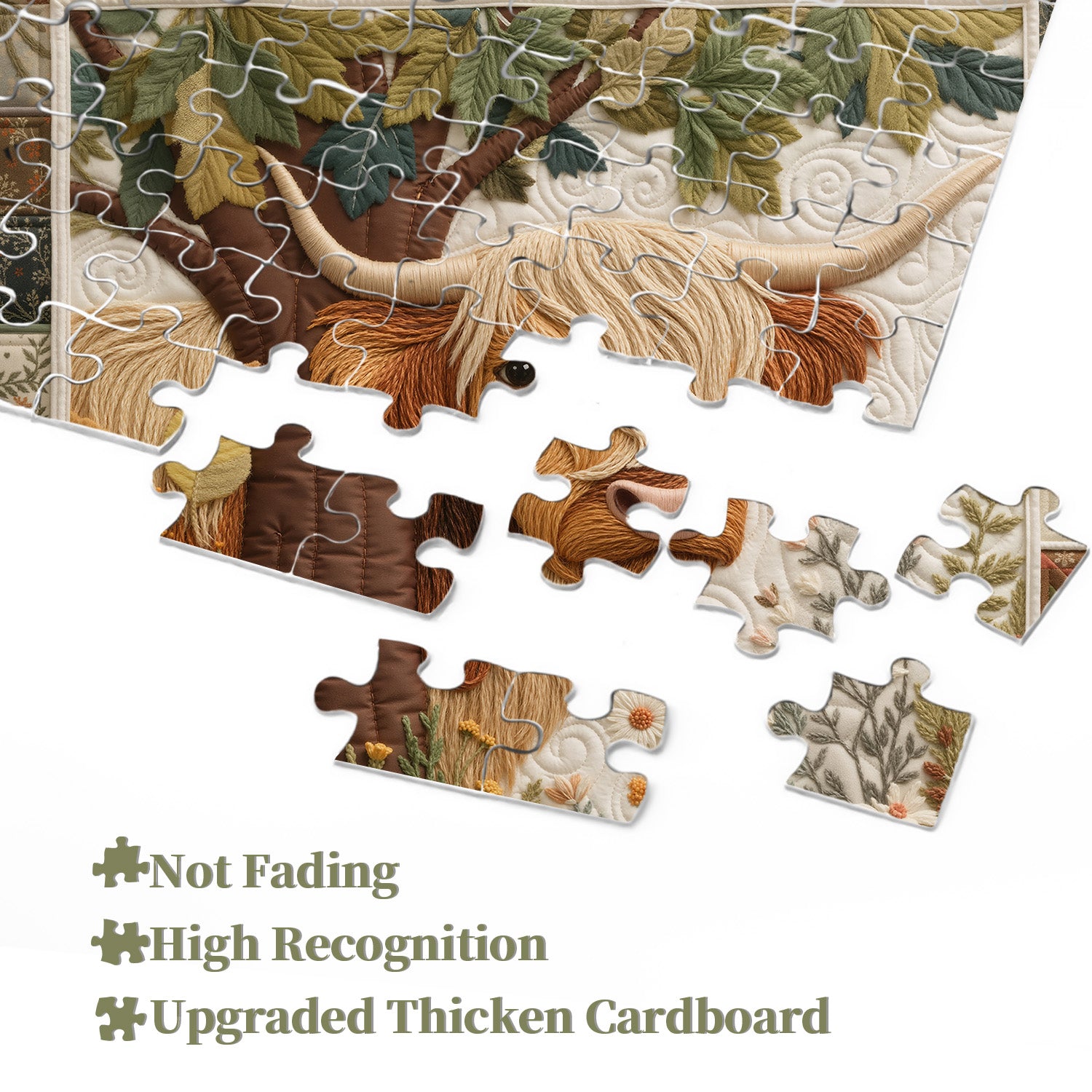 Genähtes Kalb-Puzzle 1000 Teile
