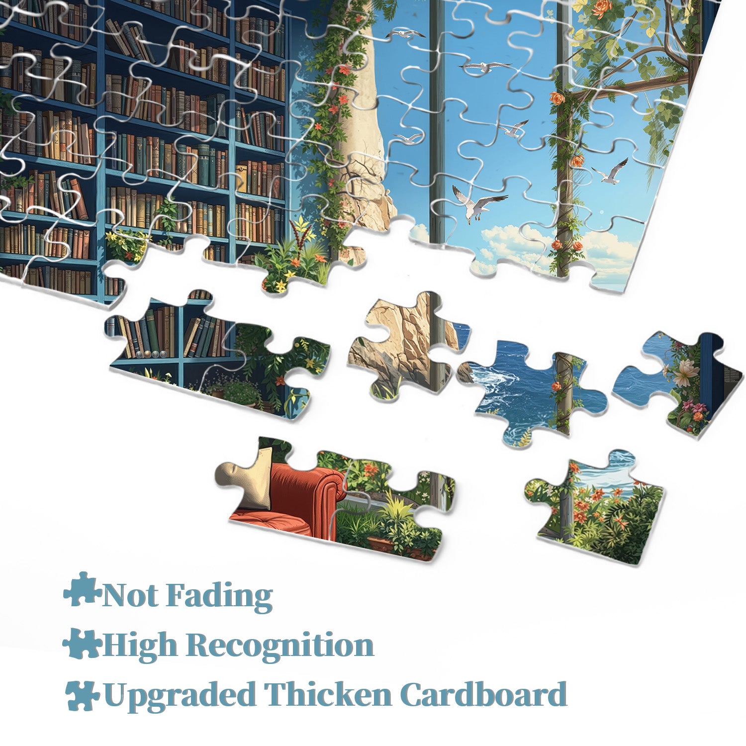 Seaside Reading Retreat Jigsaw Puzzle 1000 Pieces