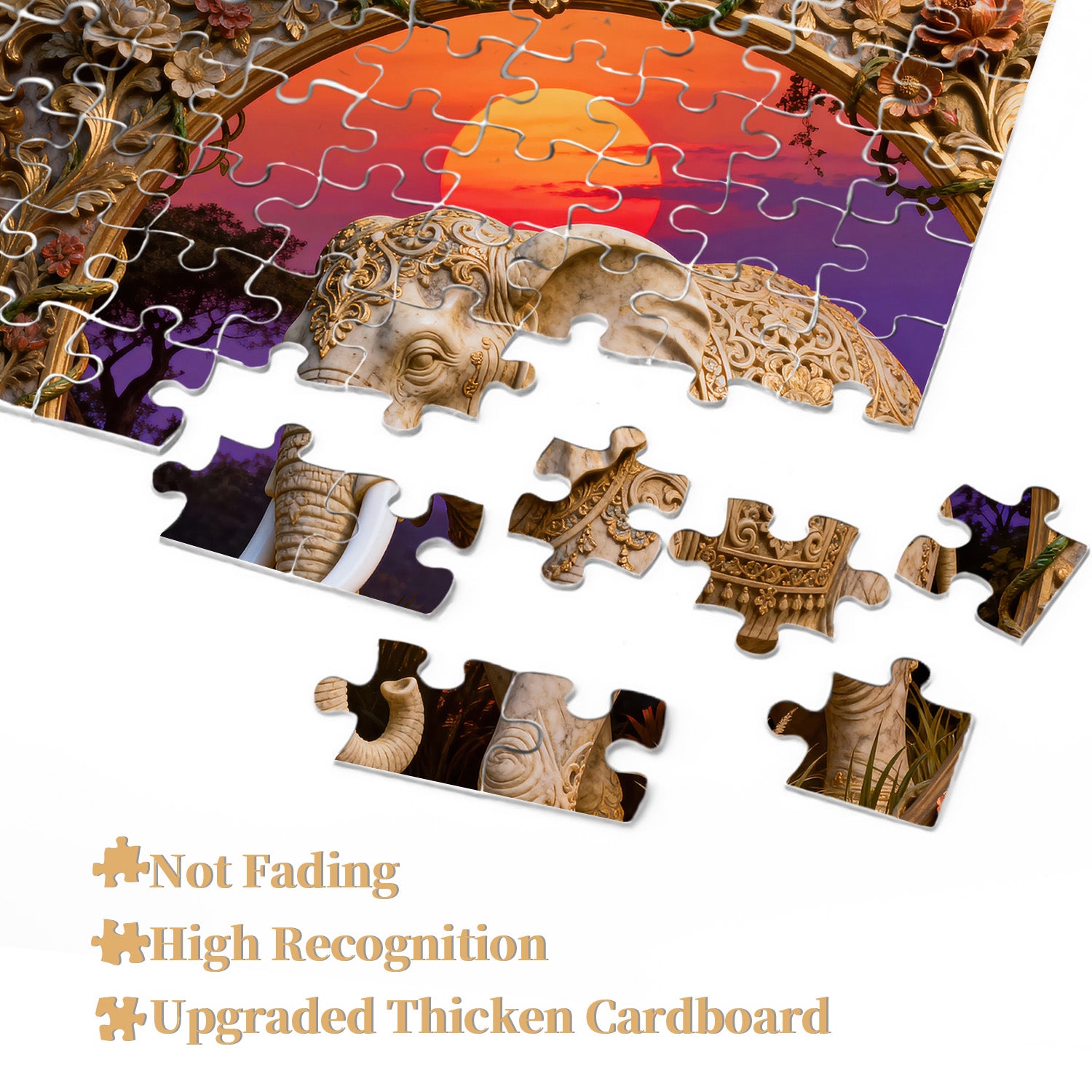 Sunset Serenity Carving Jigsaw Puzzle 1000 Pieces