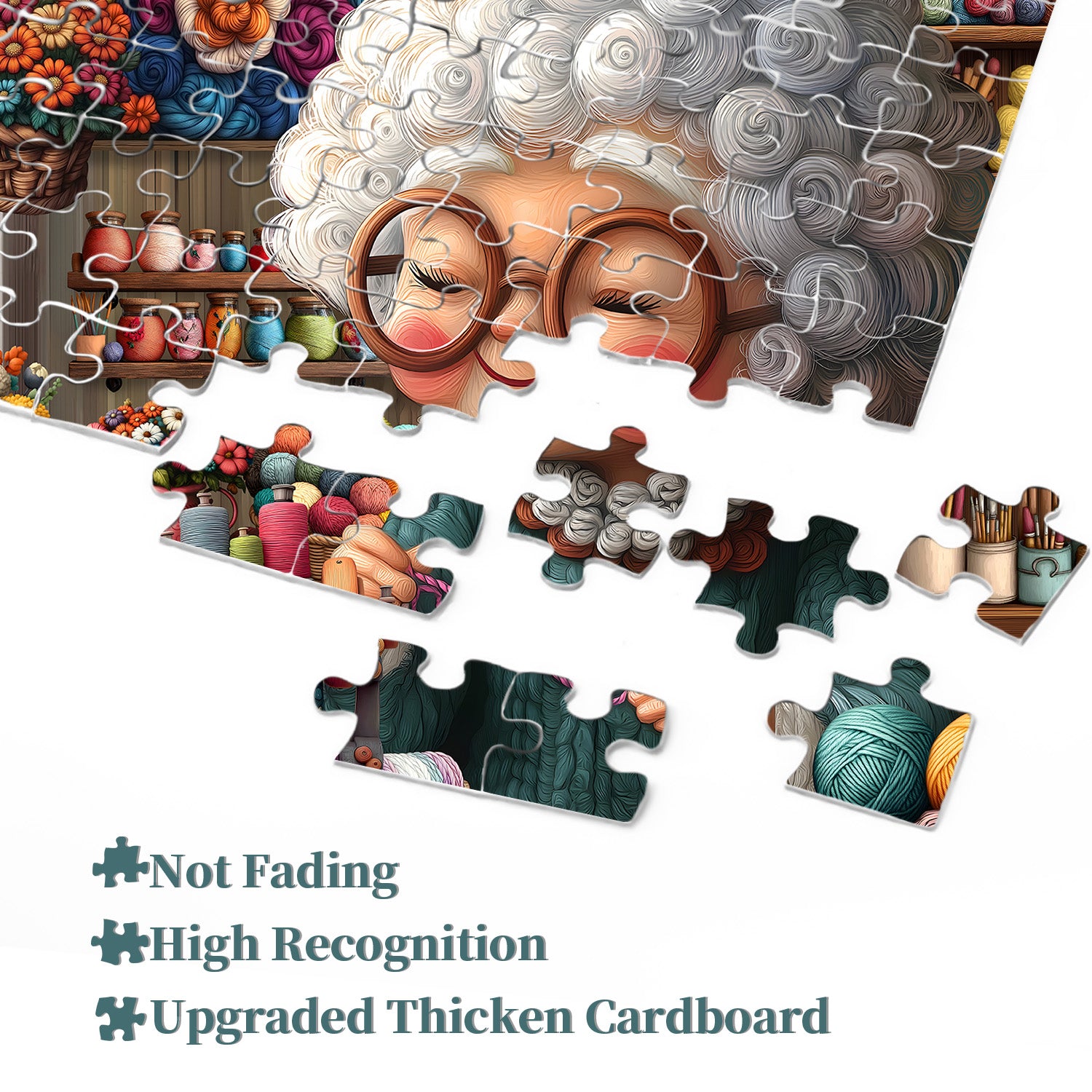 Grandma’s Knitting World Jigsaw Puzzle 1000 Pieces