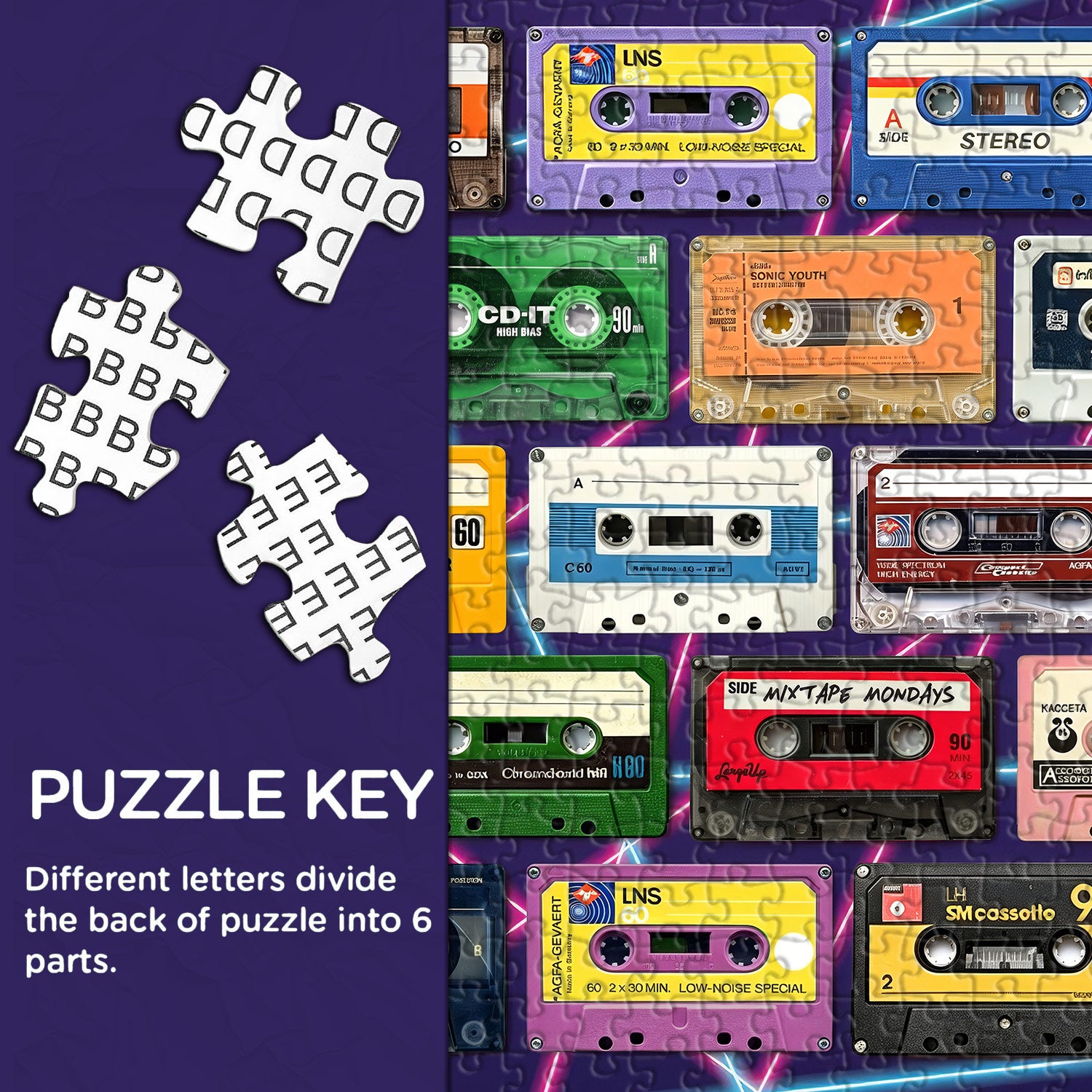Vintage Kassetten Puzzle 1000 Teile