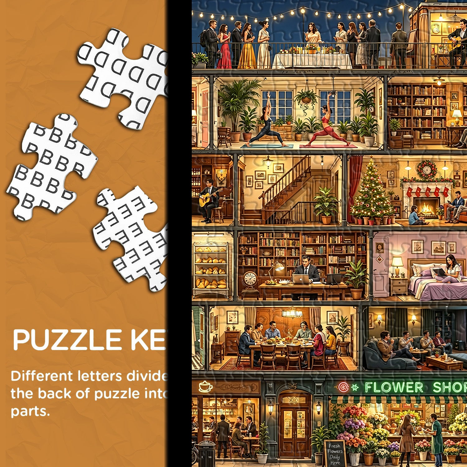 Home in Night Jigsaw Puzzle 1000 Pieces