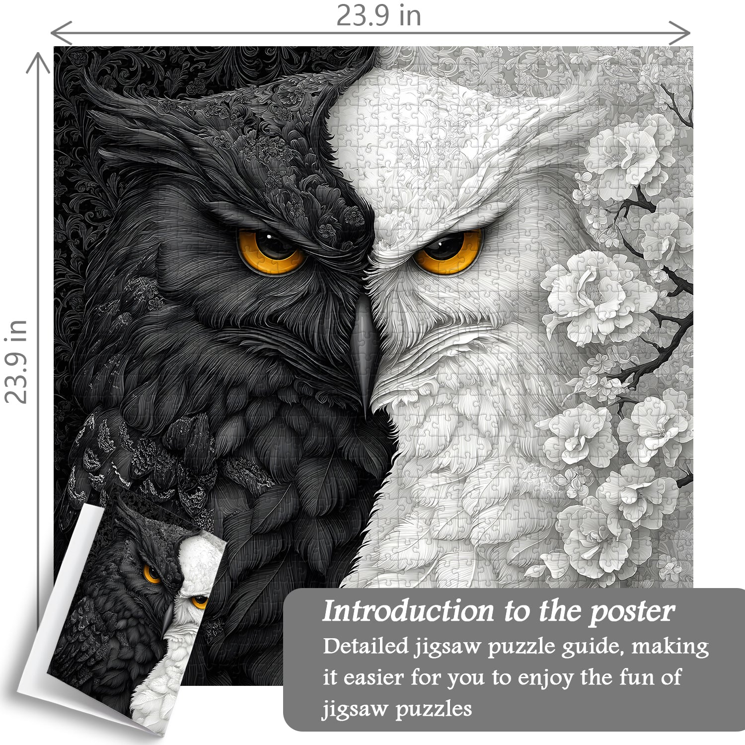 Yin Yang Eule Puzzle 1000 Teile