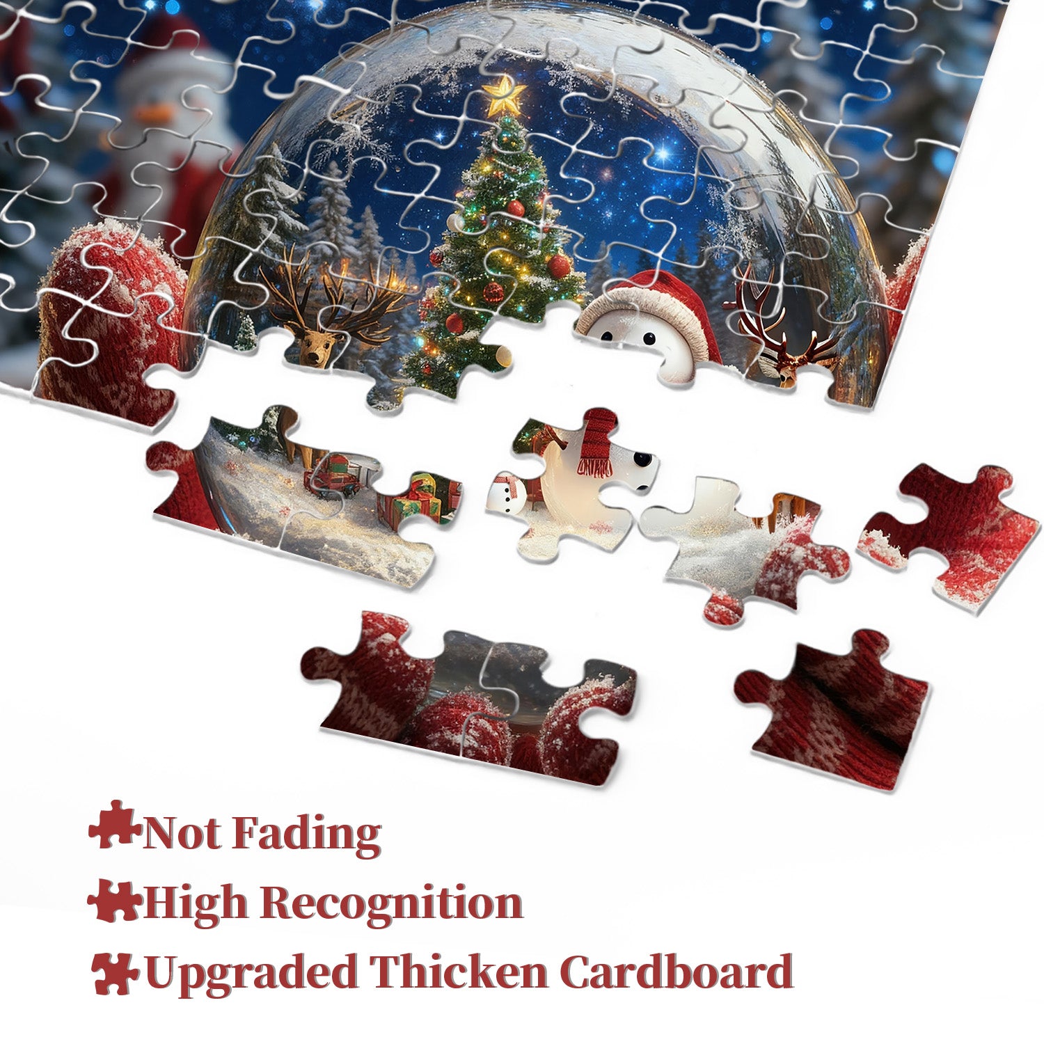 Winterliche Schneeballszene Puzzle 1000 Teile