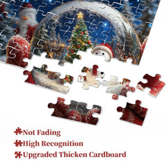 Winterliche Schneeballszene Puzzle 1000 Teile