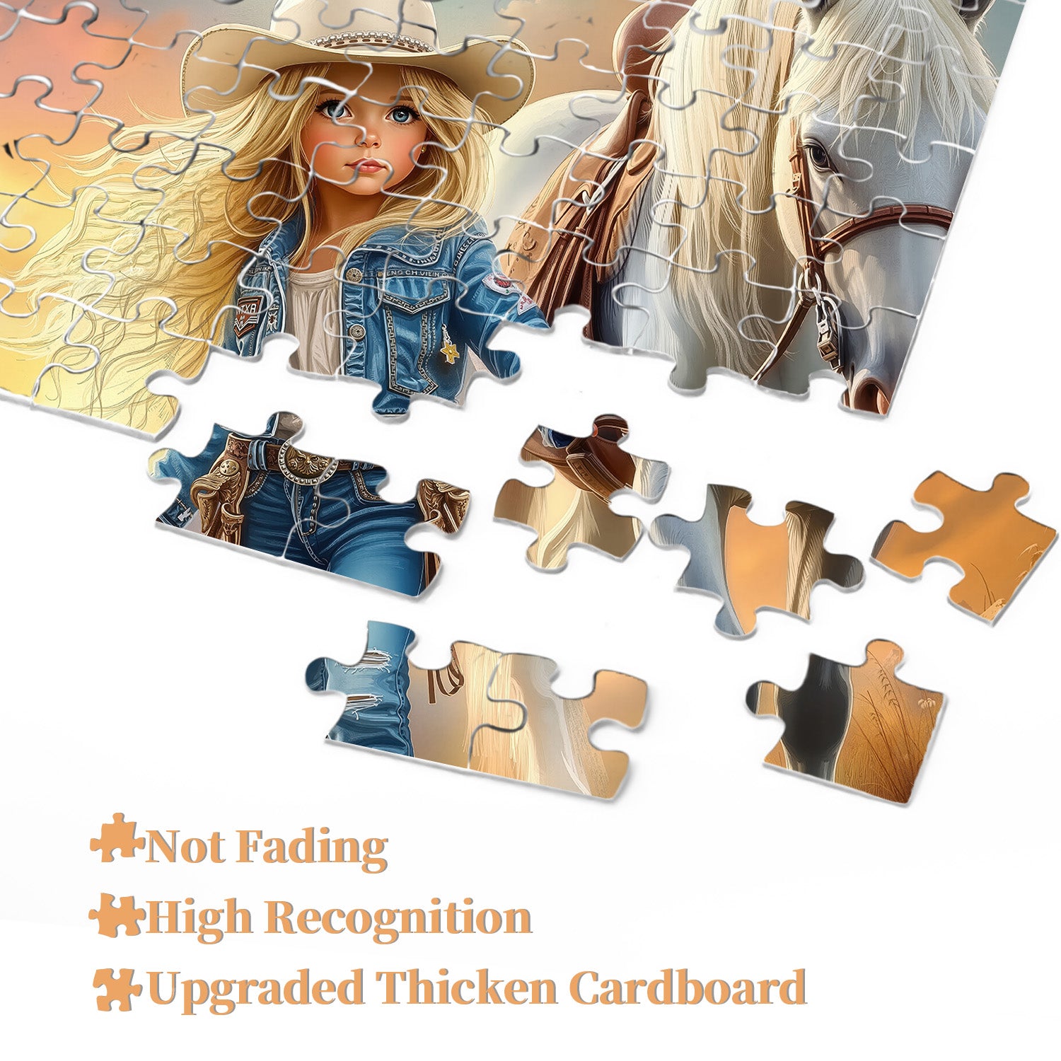 Blonde Cowgirl Jigsaw Puzzle 1000 Pieces