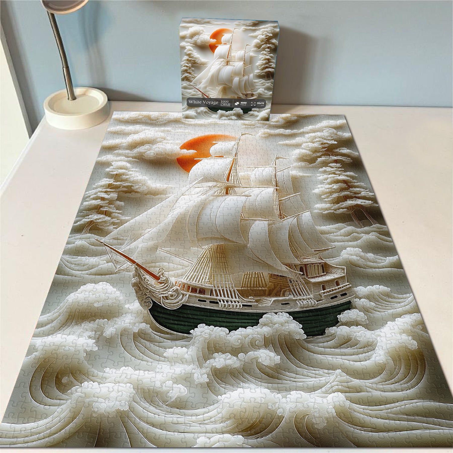 White Voyage Jigsaw Puzzle 1000 Pieces