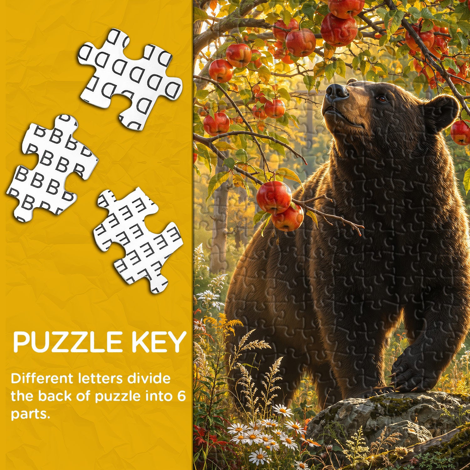 Sunlit Woodland Bear Puzzle 1000 Teile