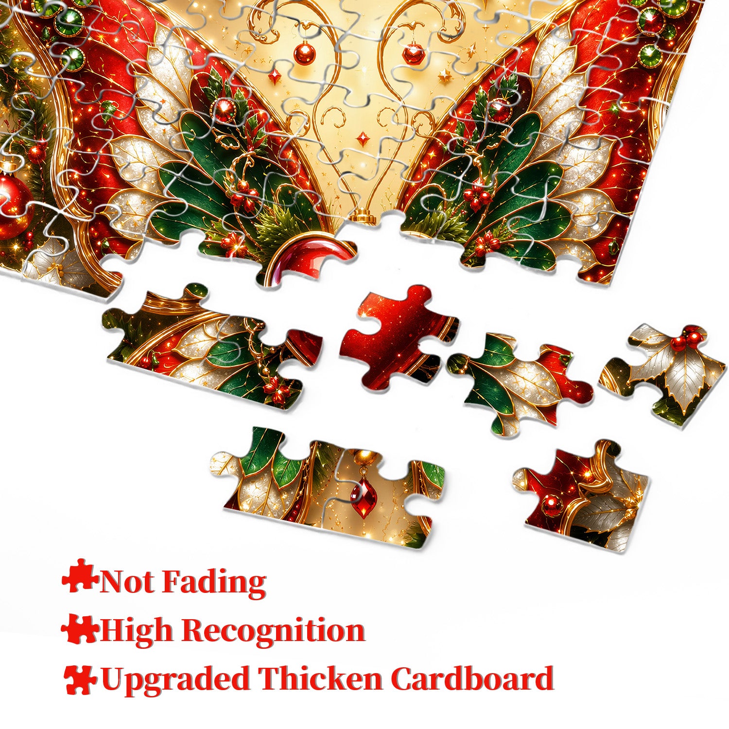 Weihnachts-Schmetterlings-Herz-Puzzle, 1000 Teile